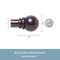 Kenney Mfg Kenney Hamlin 1" Premium Decorative Window Double Curtain Rod, 36-66", Weathered Brown KN85061V1 - alternate 4